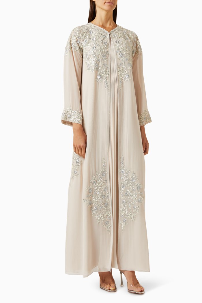 

Bead-embellished Kaftan, Neutral