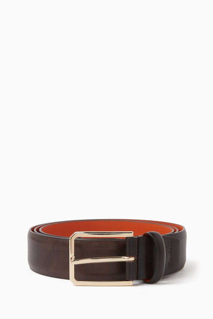 

Belt in Calf Leather, Brown