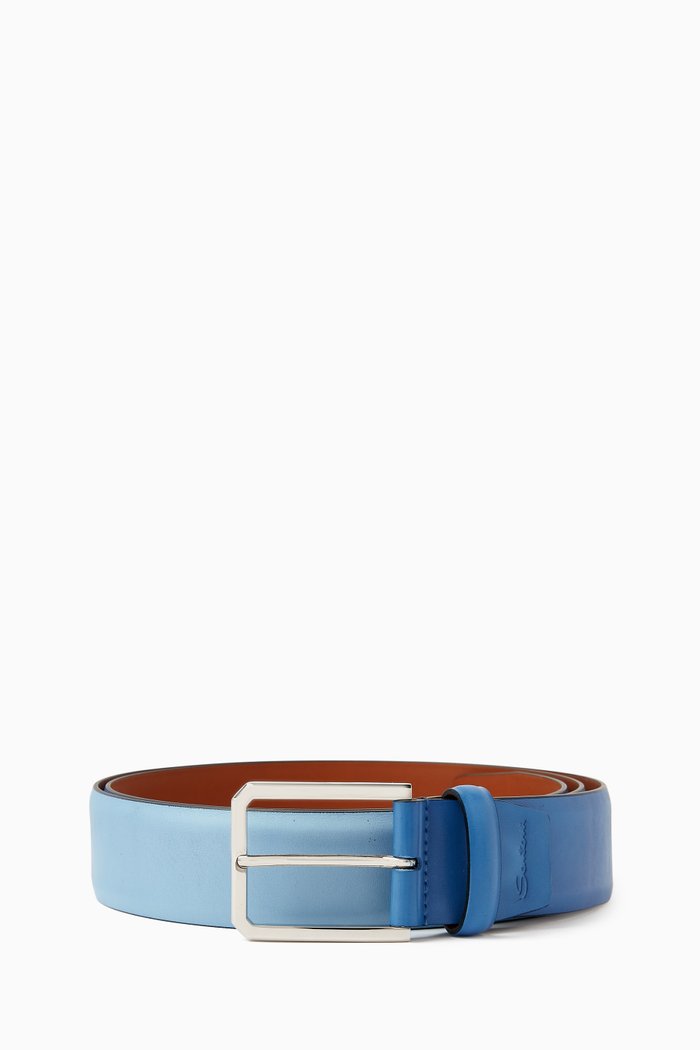 

Belt in Calf Leather, Blue