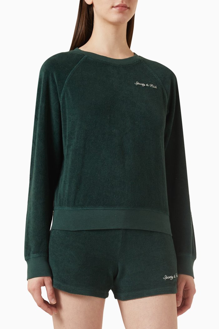 

Syracuse Crewneck Sweatshirt in Terry-cotton, Green