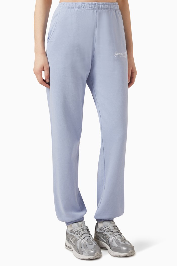 

French Sweatpants in Cotton, Blue