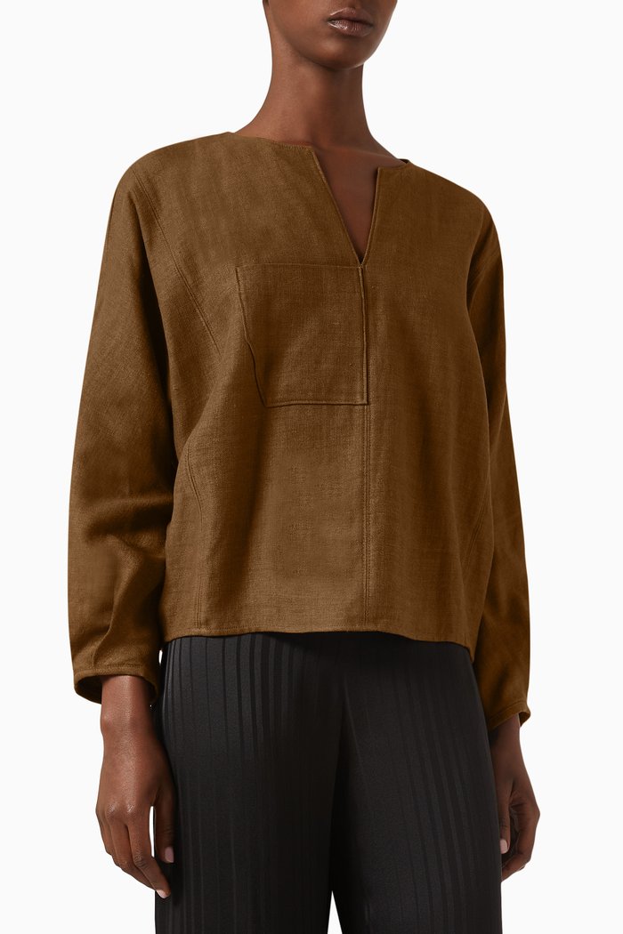 

Arsene Shirt in Linen, Green