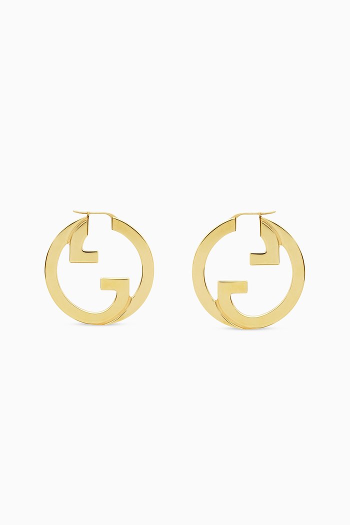 

Blondie Hoop Earrings in Metal, Gold
