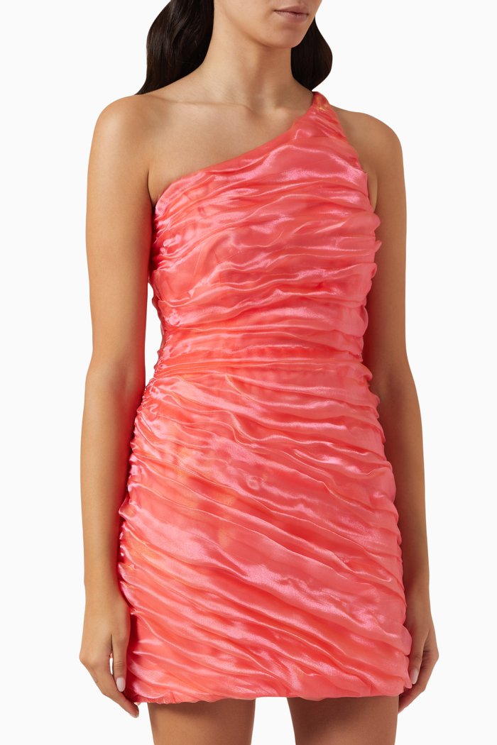

Mercury Iridescent Mini Dress, Orange