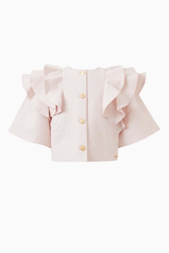 

Ruffled Blouse, Pink