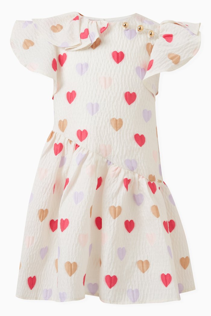 

Ruffled Heart Dress, Neutral