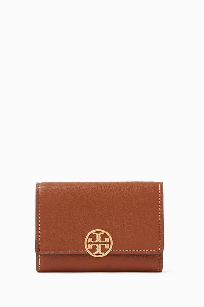

Medium Miller Wallet in Calf Leather, Brown