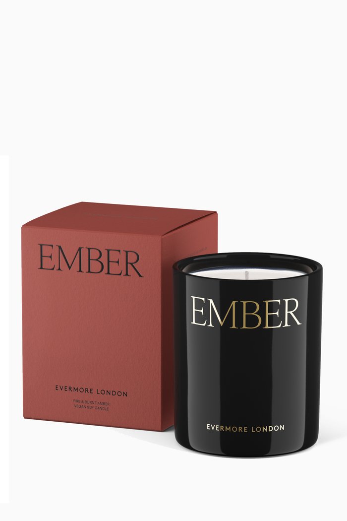 

Ember Fire & Burnt Amber Candle, 300g, Brown