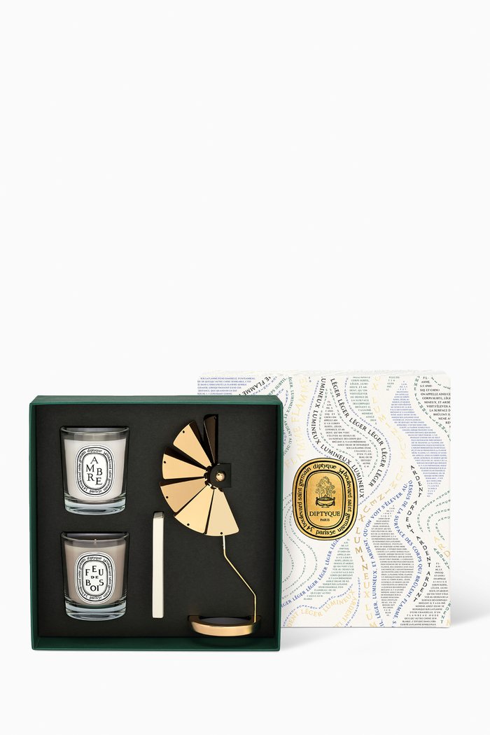 

Scented Candle and Carousel Gift Set (2 x 70g), Colourless