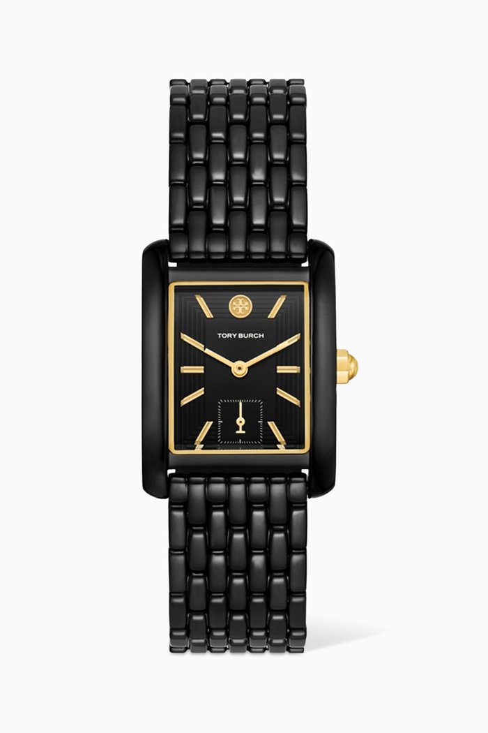 

Eleanor Stainless Steel Quartz Watch, 19mm x 36mm, Black