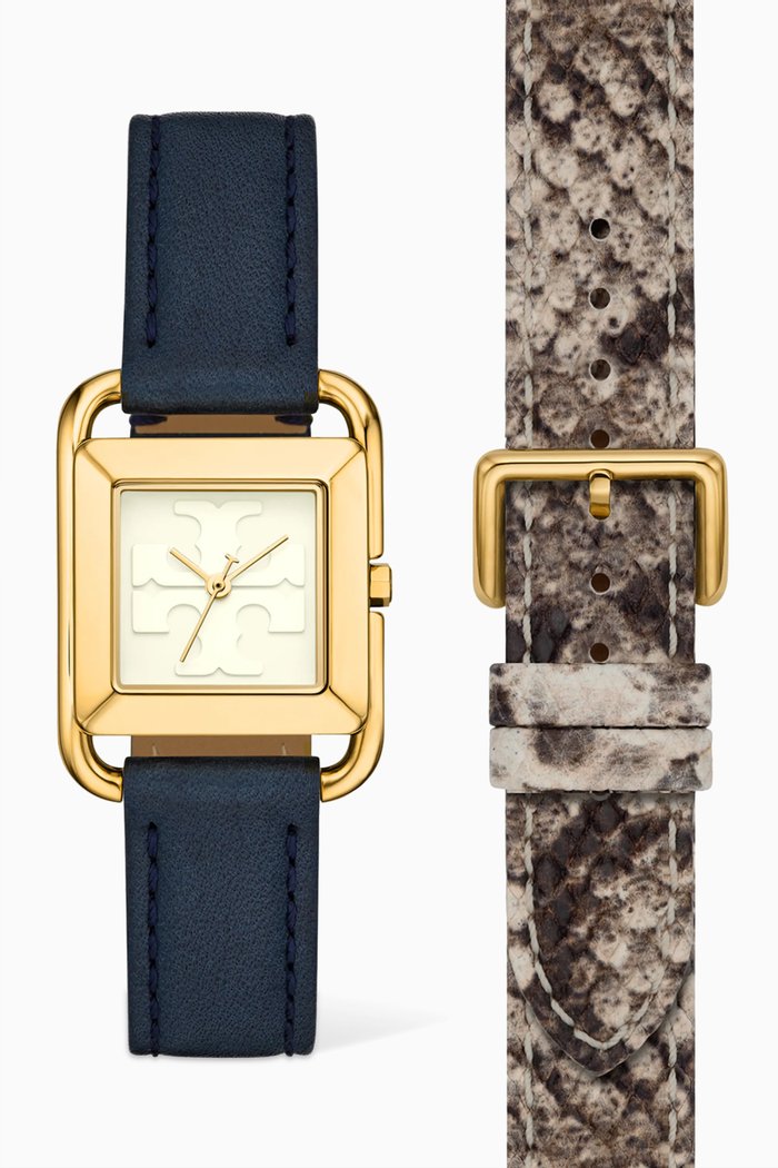 Miller Quartz Watch, Gift Set 27 x 35mm, Blue