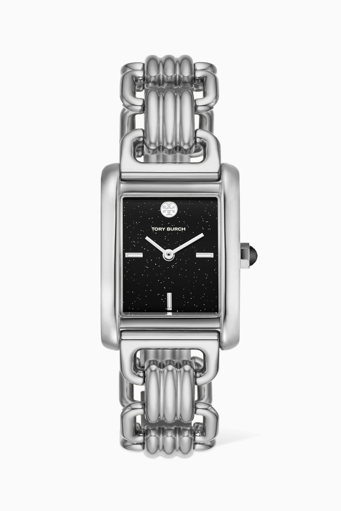 

Eleanor Quartz Stainless Steel Watch, 25 x 36mm, Silver