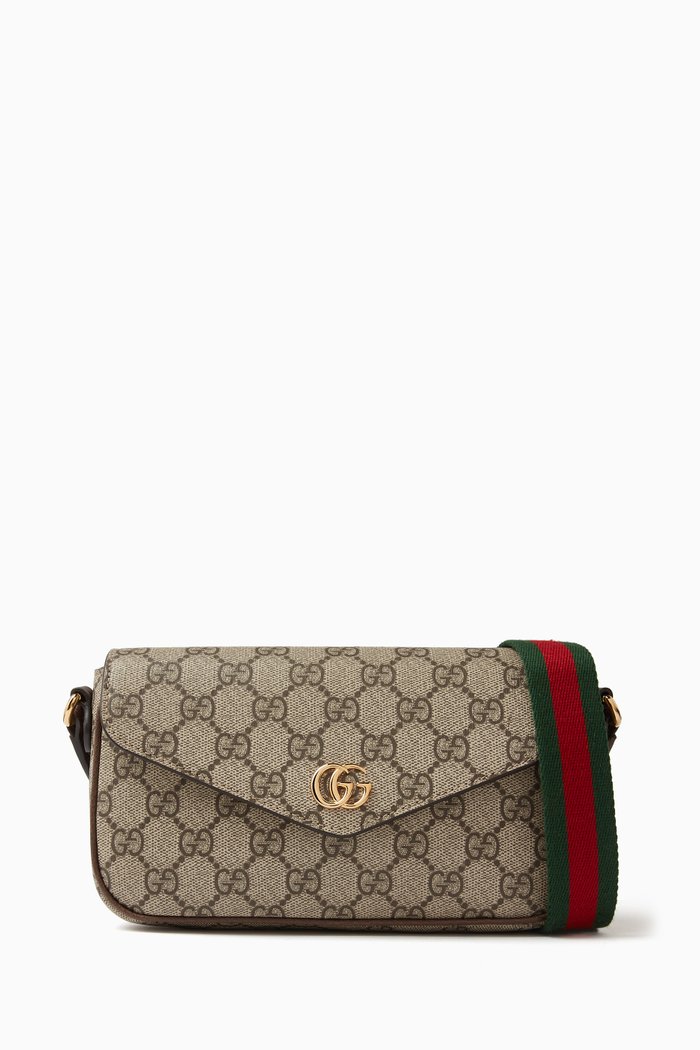 

Mini Ophidia Bag in GG Supreme Canvas, Brown