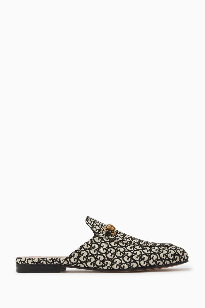 

Princetown Slippers in GG Jacquard, Black