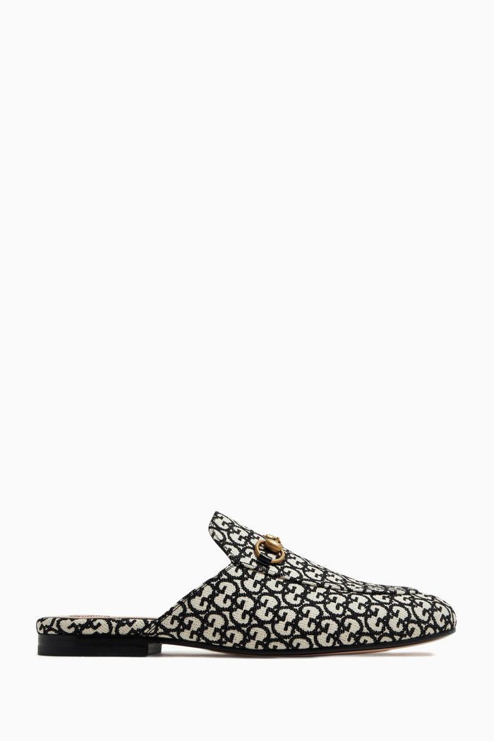 

Princetown Slippers in GG Jacquard, White