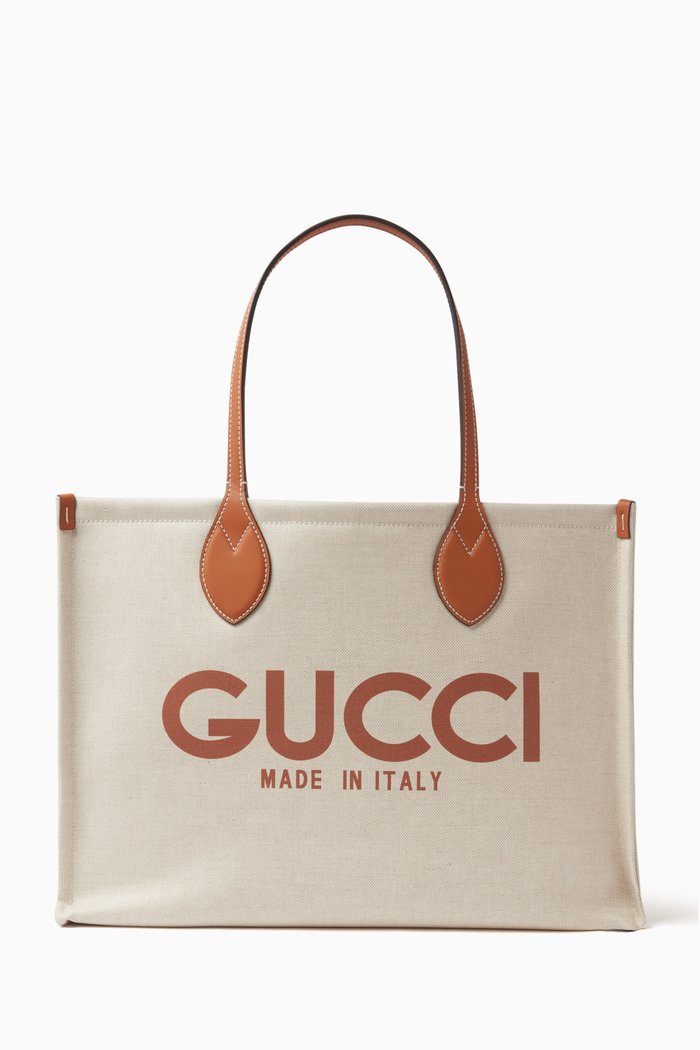 

Gucci-print Tote Bag in Canvas, White