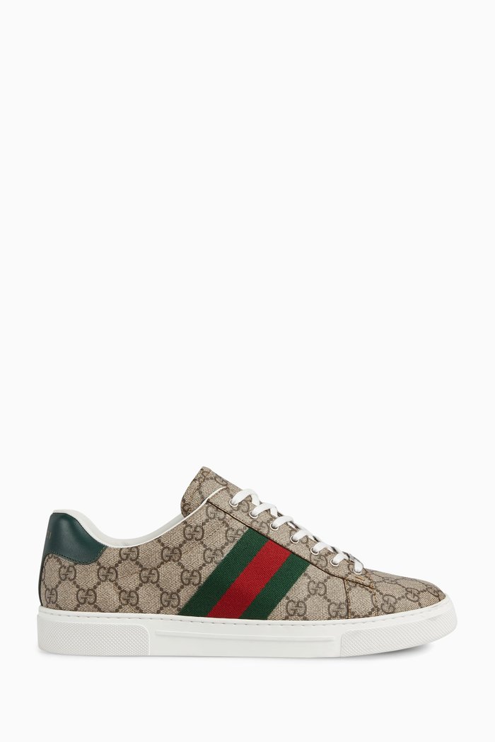 

Ace Sneakers in GG Supreme Canvas, Brown