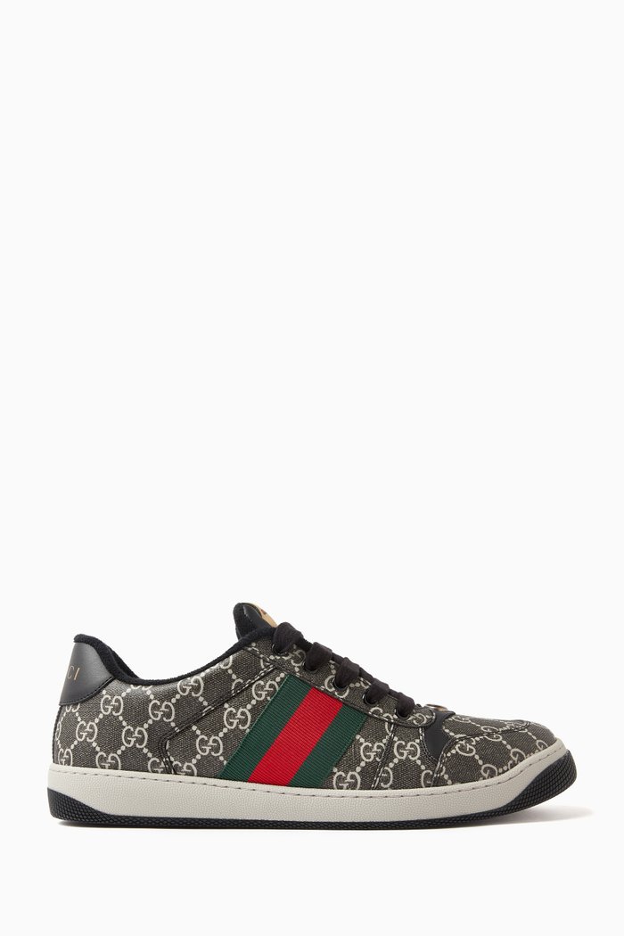 Screener Sneakers in GG Supreme Canvas, Black