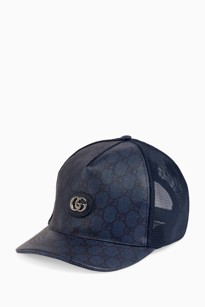 

Baseball Hat in GG Supreme Canvas & Mesh, Blue