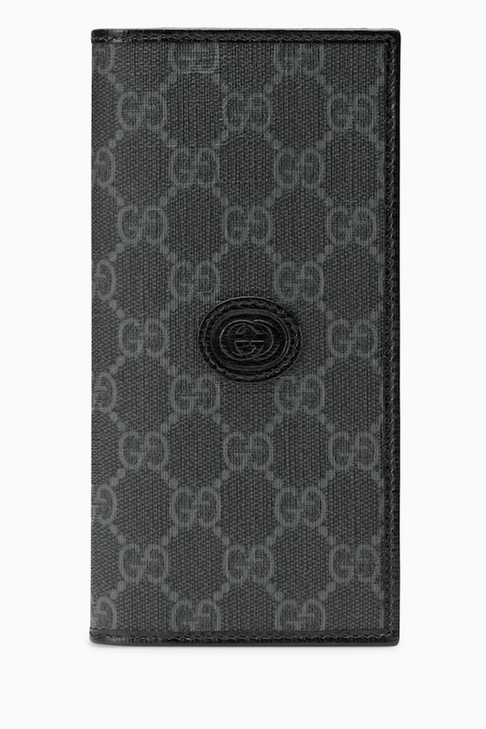 

Logo Wallet in Canvas, Black
