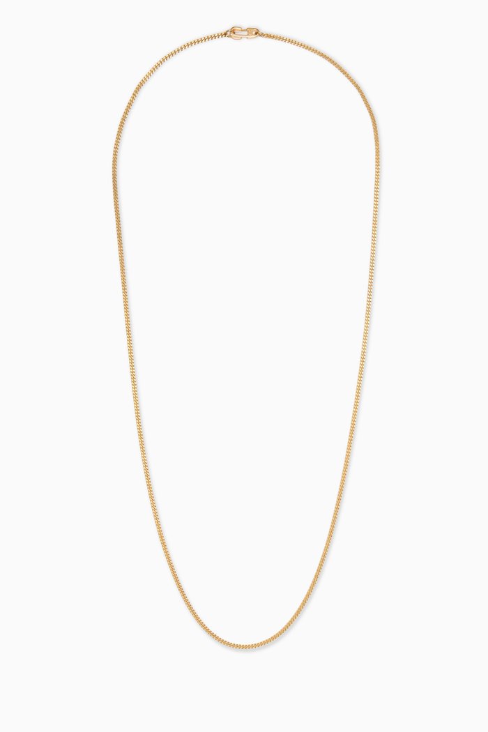 Mini Annex Chain Necklace in Gold Vermeil, 2mm