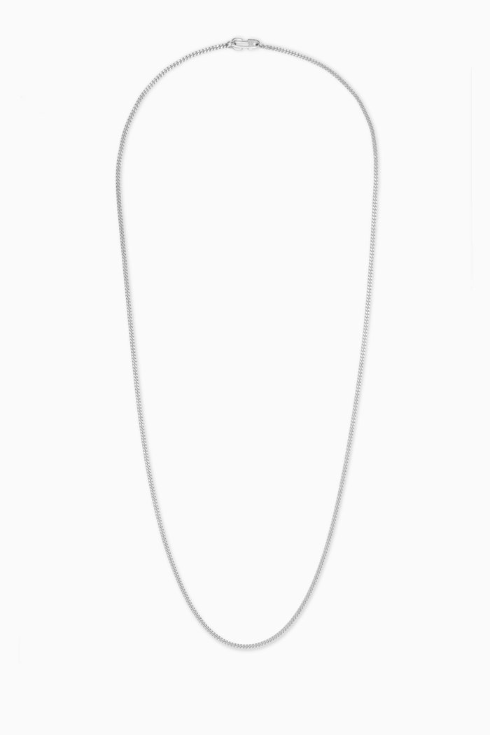 

Mini Annex Chain Necklace in Sterling Silver, 2mm
