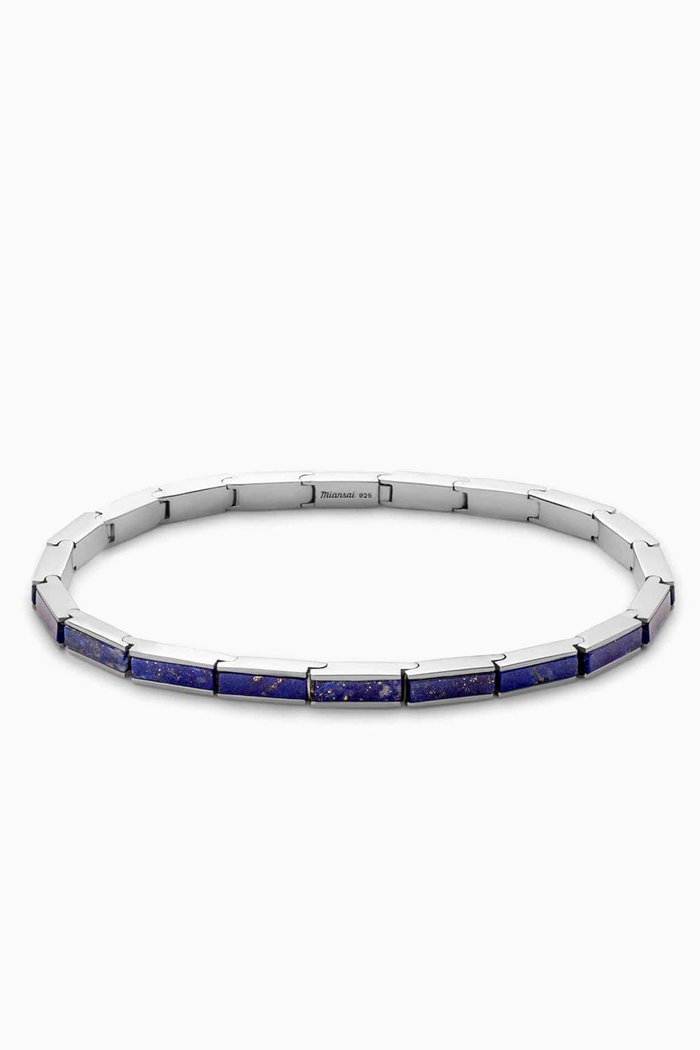 

Line Lapis Bracelet in Sterling Silver, Blue