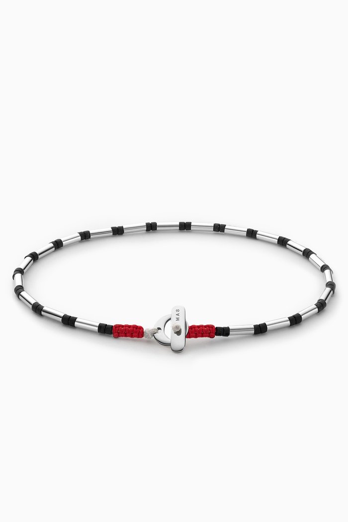 

Mercer Onyx Bracelet in Sterling Silver, Black