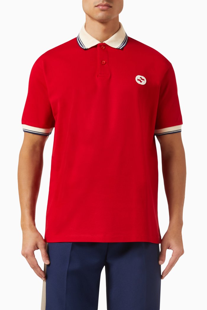 

Interlocking G Polo Shirt in Interlocking Cotton, Red