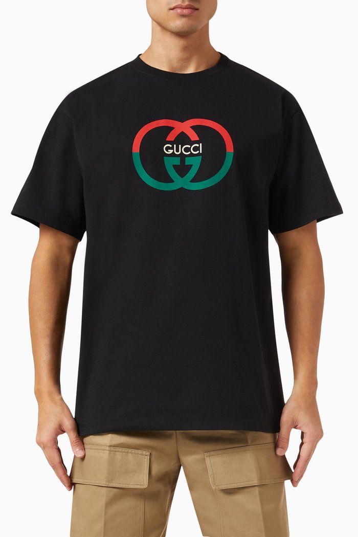 Logo T-shirt in Cotton-jersey, Black