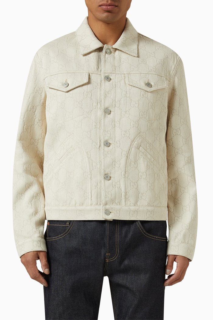 

Jacket in GG Cotton Jacquard, Neutral