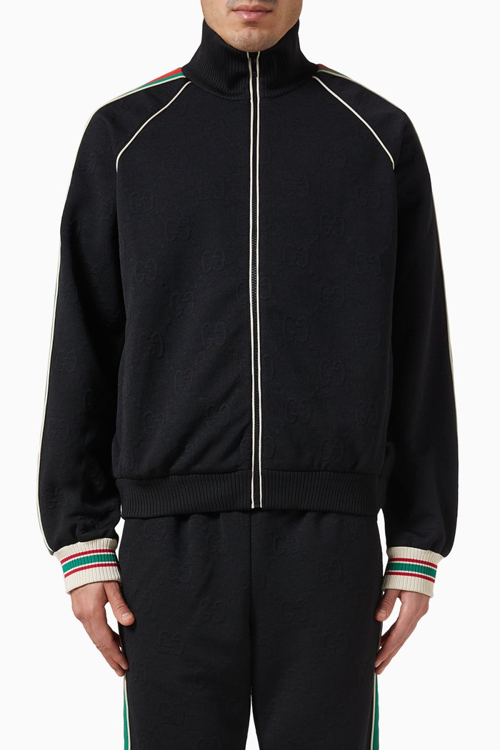 

Jacket in GG Jacquard Jersey, Black