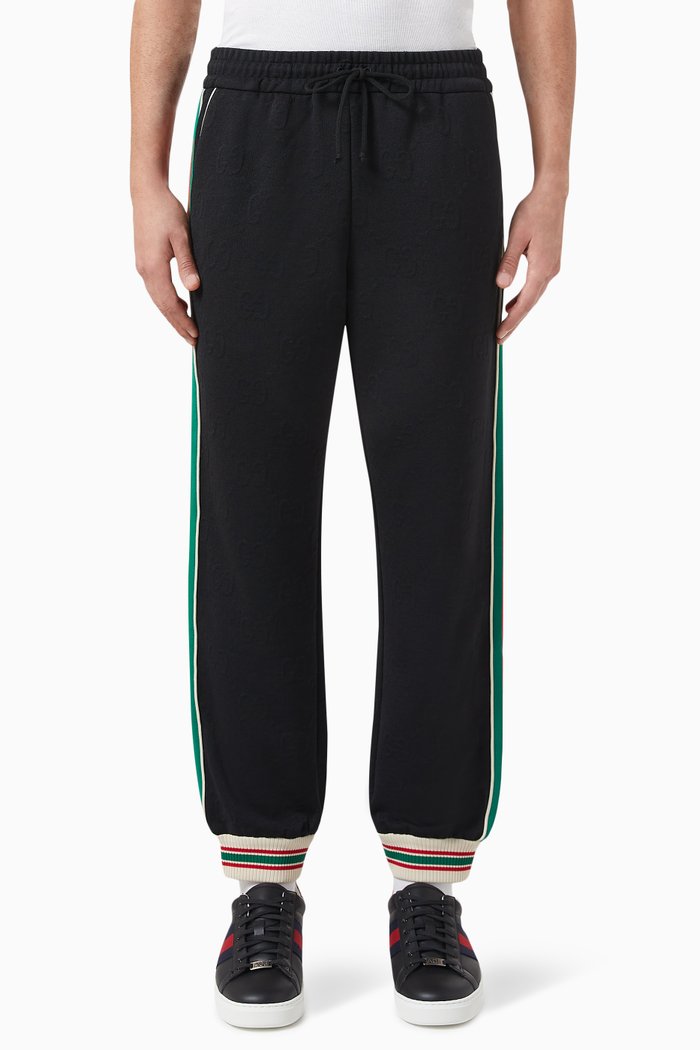 

Jogger Pants in GG Jacquard Jersey, Black
