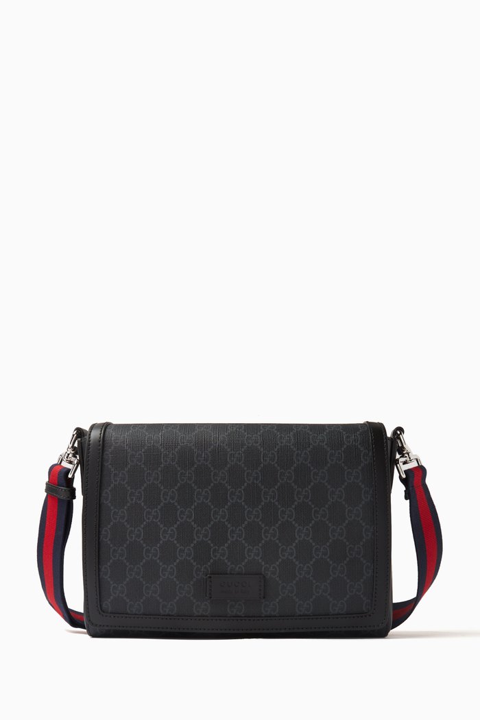 

Crossbody Bag in GG Supreme Canvas, Black