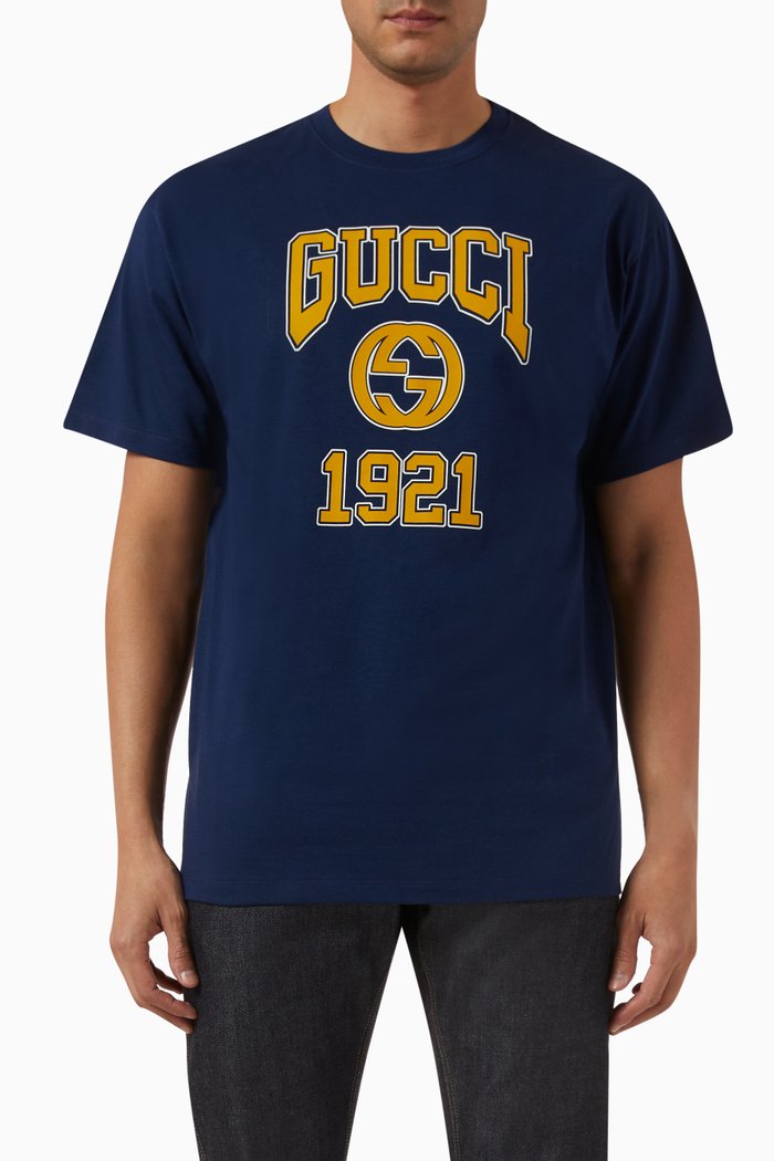 

Logo-print T-shirt in Cotton-jersey, Blue