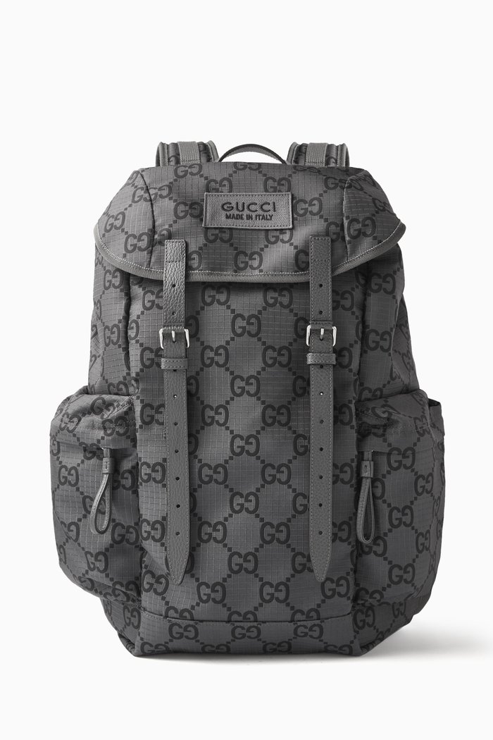 

Large GG Backpack, Grey
