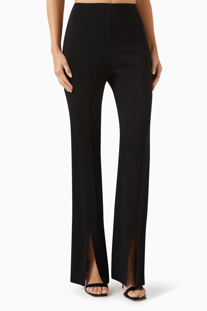 

Spring Split Pants in Viscose, Black