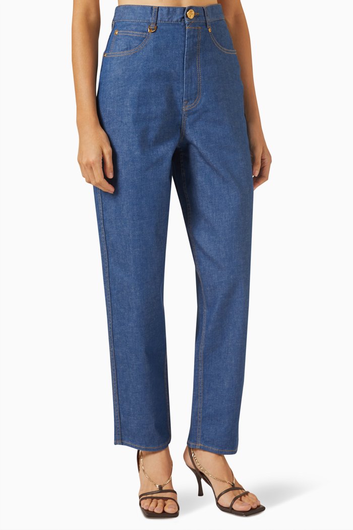 Matchmaker Barrel Jeans in Stretch-denim, Blue