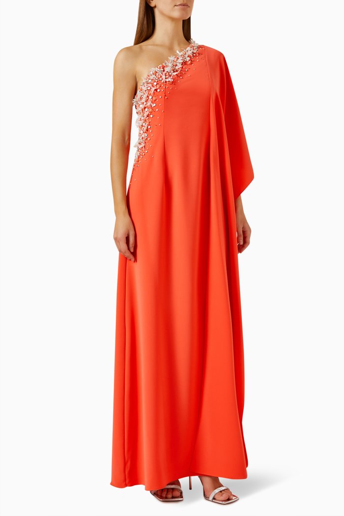 

Annia One-shoulder Maxi Dress, Orange