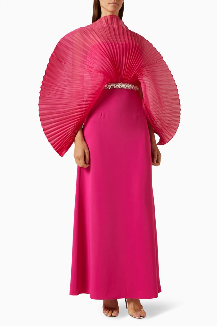 

Raina Pleated Maxi Dress, Pink