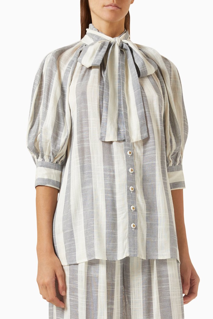 

Matchmaker Swing Blouse in Viscose-blend, Blue