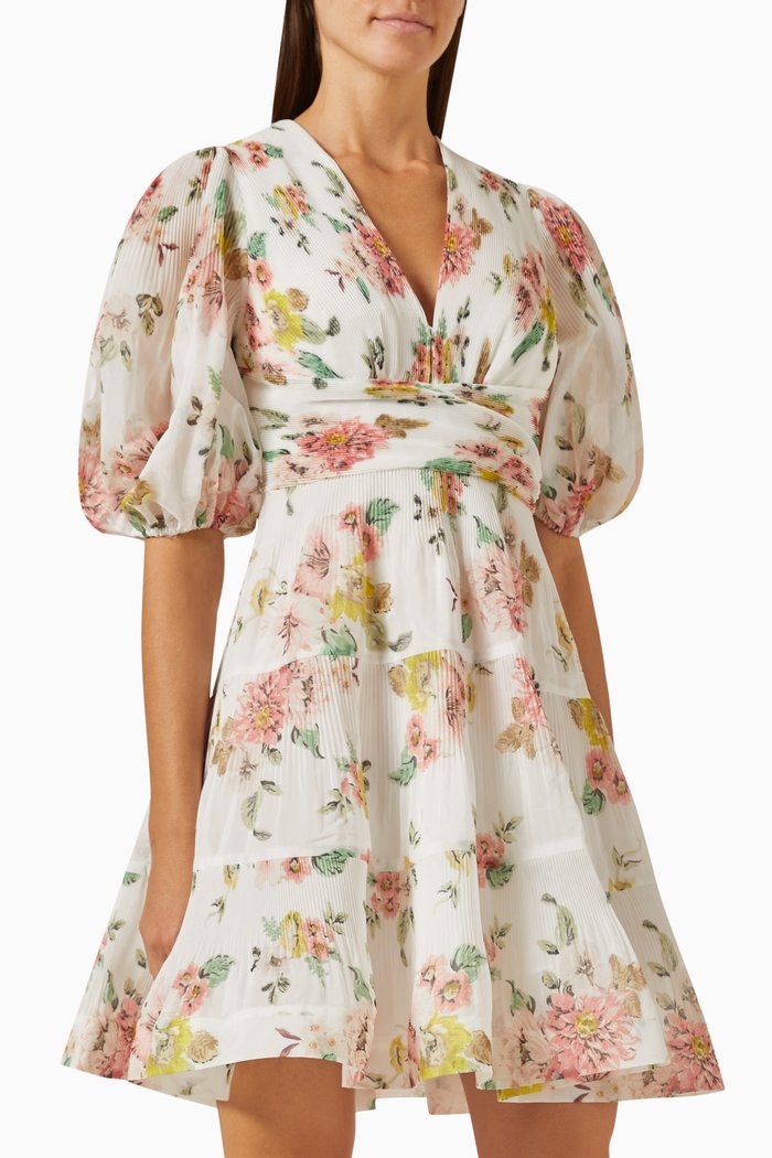 

Pleated Mini Dress, Multicolour
