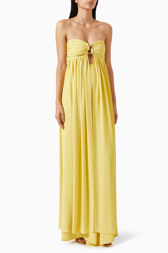 

Mireya Strapless Top, Yellow