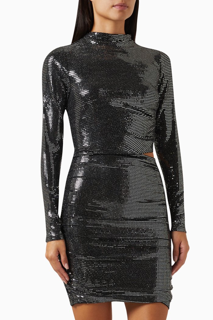 

Rilexisette Dress in Stretch-sequin, Silver