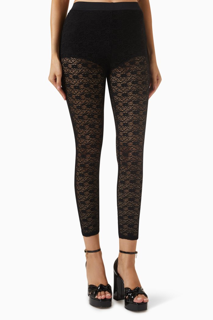 

Paiserane Leggings in Lace, Black