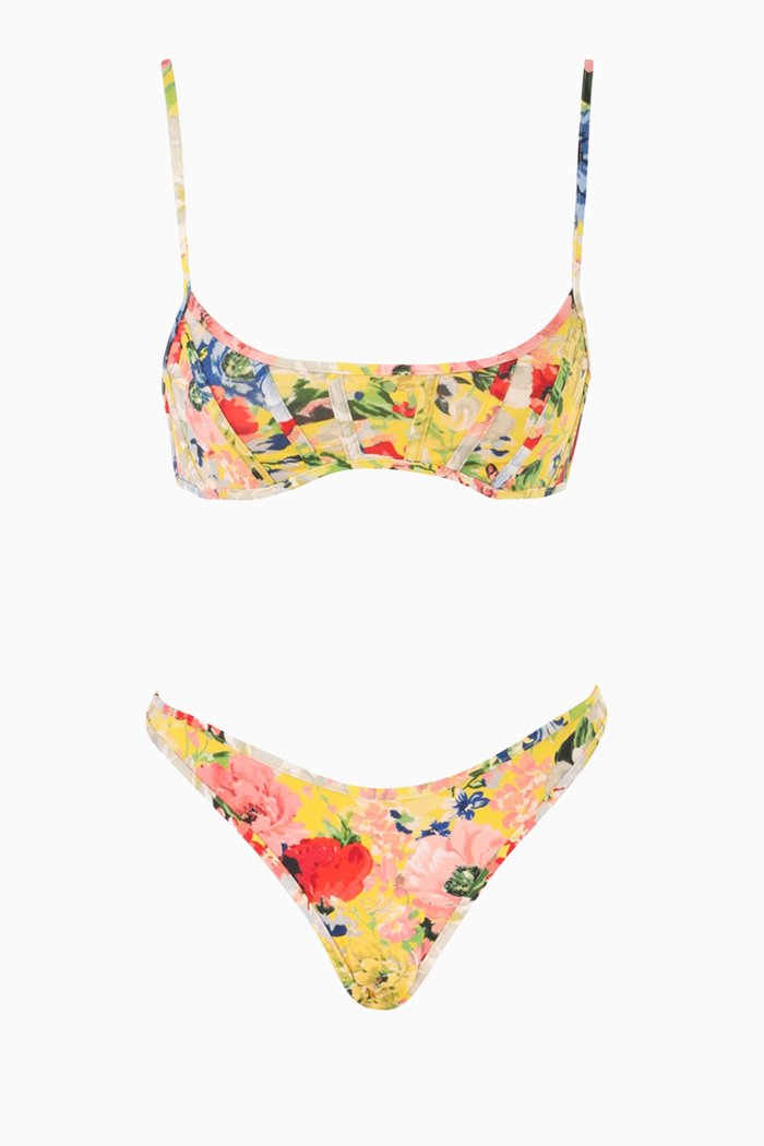 

Alight Corset Bikini Set, Yellow