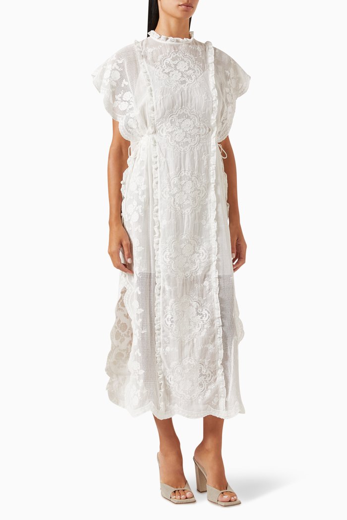

Alight Draw Waist Midi Dress, Neutral