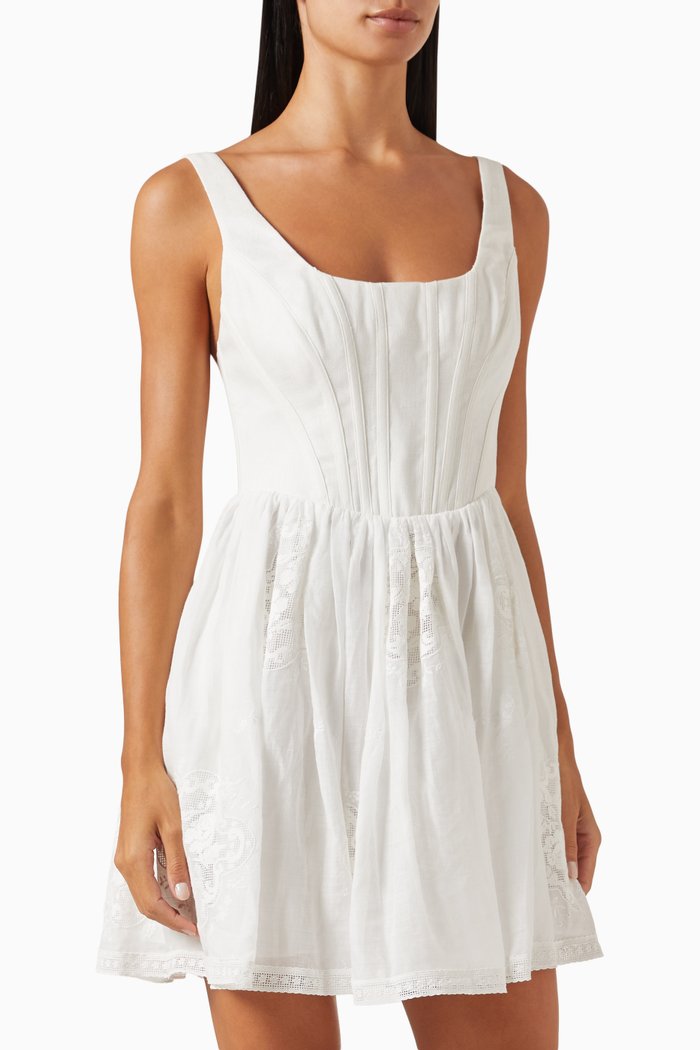 

Alight Corset Mini Dress, Neutral
