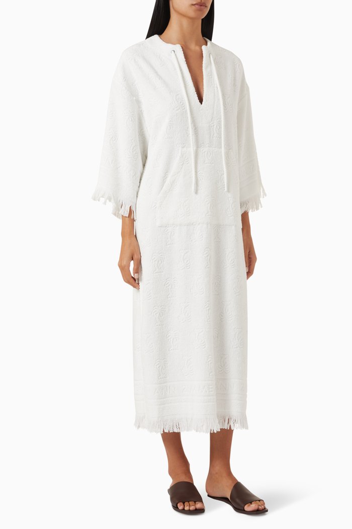 

Alight Towelling Midi Dress in Cotton-terry, Neutral