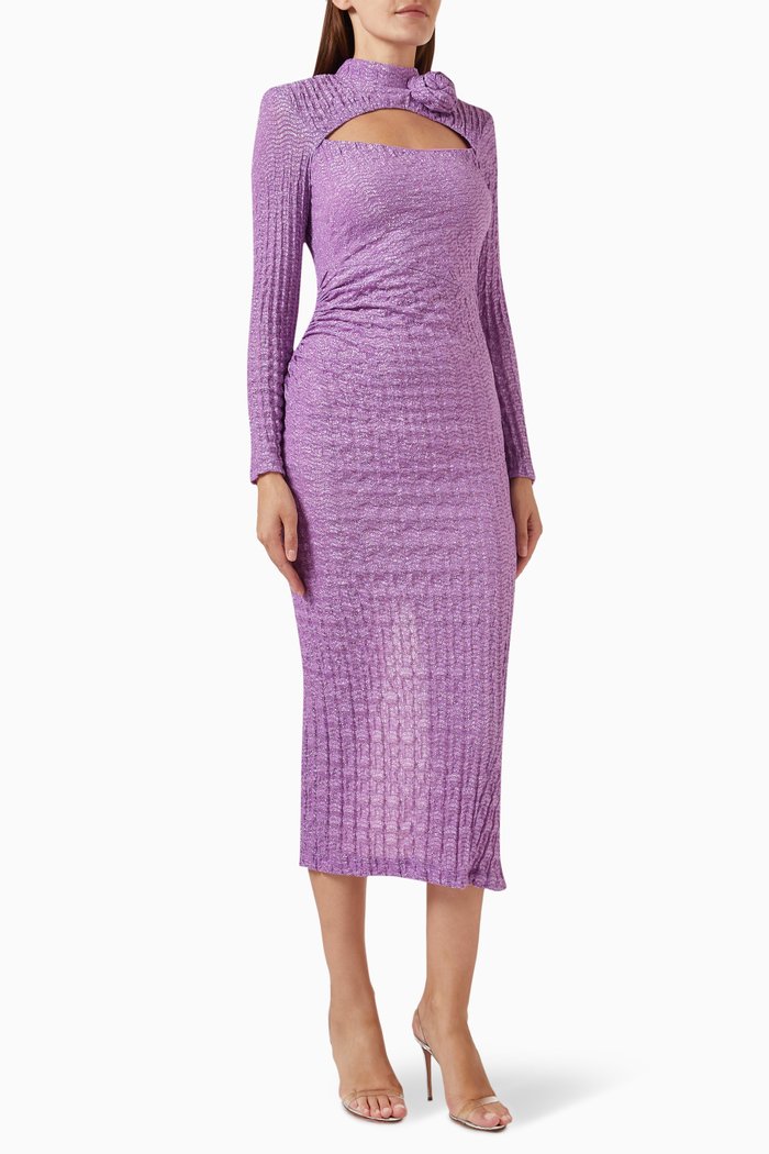 

Glittered Midi Dress, Purple